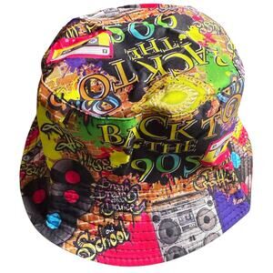 Back To The 90’s Graffiti Bucket Hat Men’s OS - Casual Fun Retro Nostalgic NWT